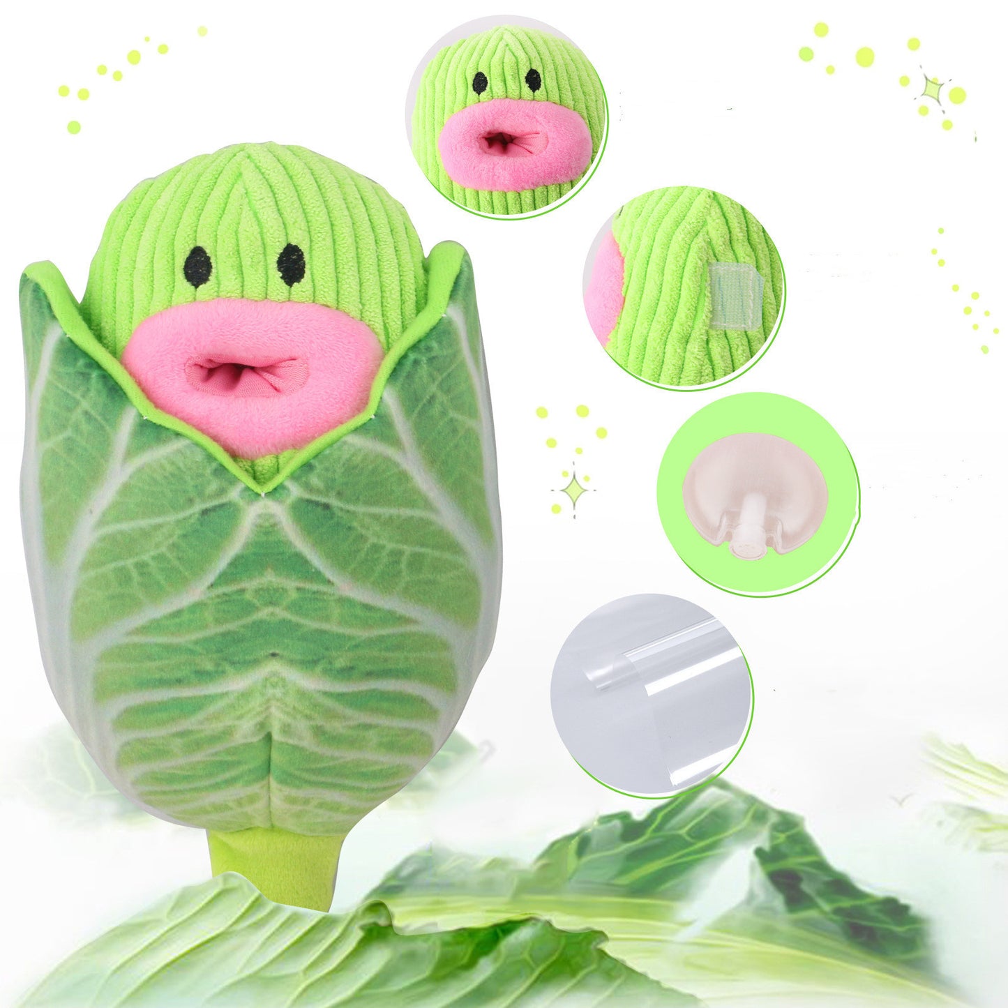 Creative Leaky Pet Toys With Cabbage