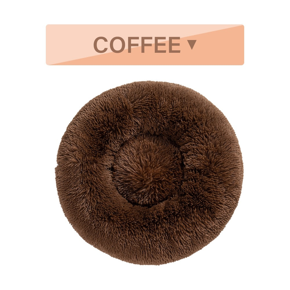 Fluffy Donut Dog Bed - Machine Washable