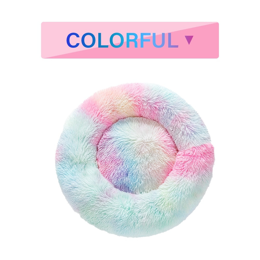 Fluffy Donut Dog Bed - Machine Washable