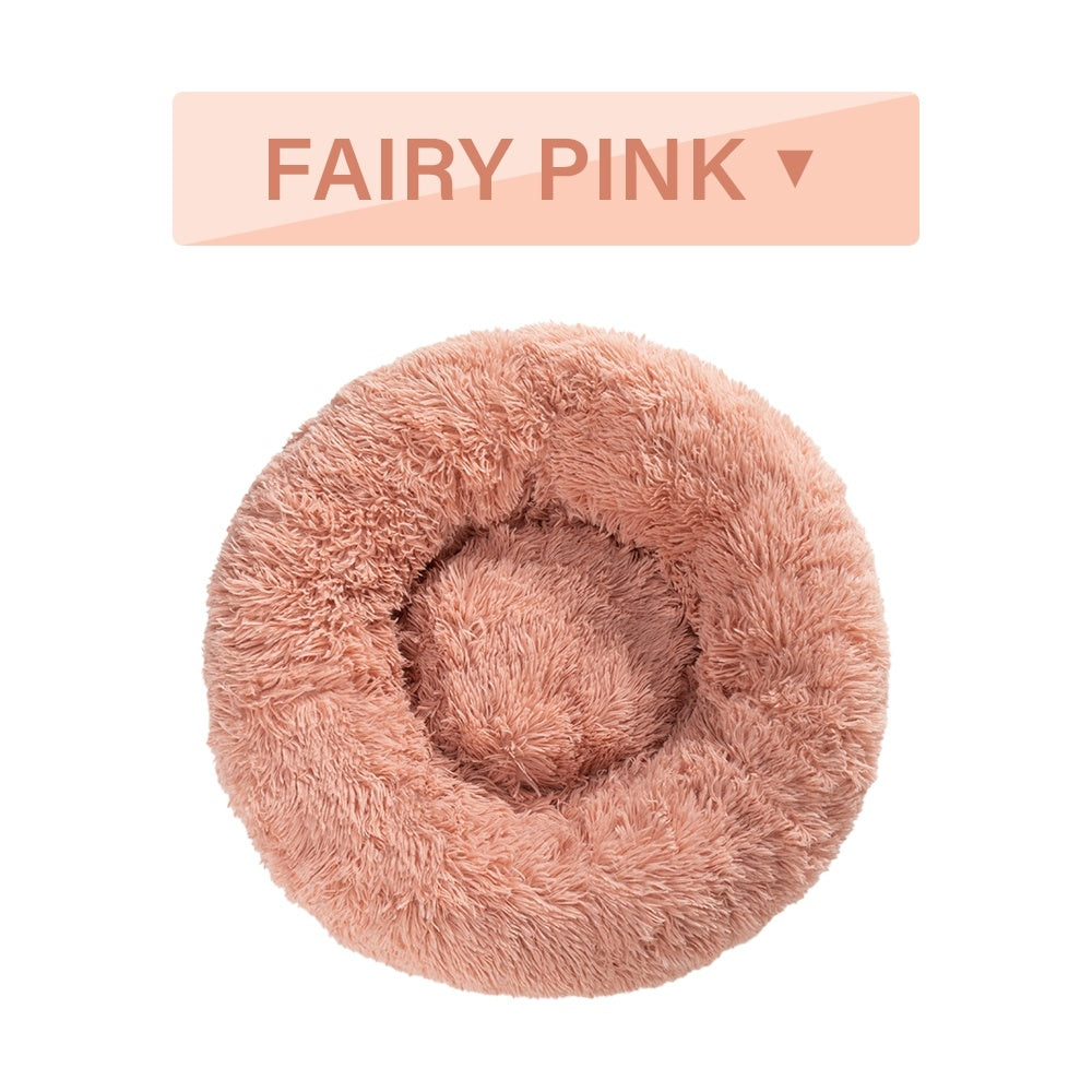 Fluffy Donut Dog Bed - Machine Washable